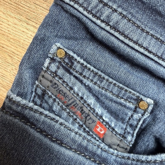 Diesel Jogg Jeans Men 30x32 Blue Thavar-NE Slim Skinny Stretch Distressed 0842W - Picture 6 of 15